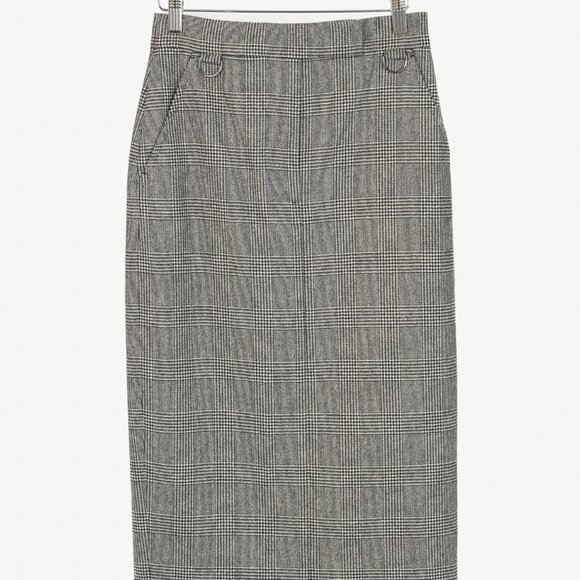 MaxMara Dresses & Skirts - Max Mara Sfilata Pamir "Black" Glen-Plaid Wool Midi Pencil Skirt